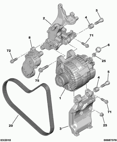 PEUGEOT (DF-PSA) 96 780 488 80 - Alternator www.parts5.com