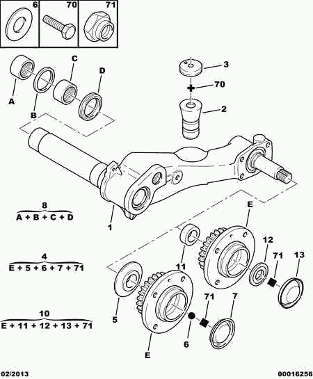 PEUGEOT 5132.62 - Tamir seti, bugi kolu www.parts5.com