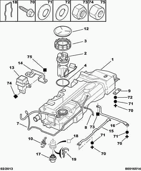 CITROËN 25 355 019 - Támcsapágy, gólyaláb www.parts5.com