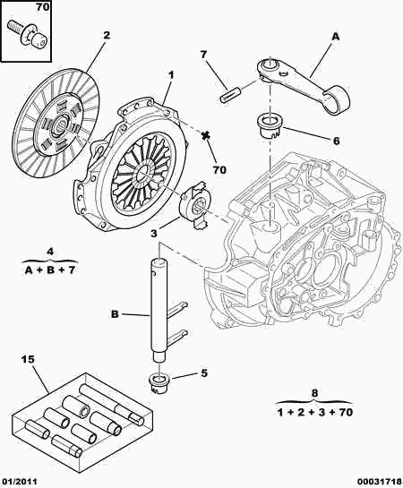 CITROËN 2050.W8 - Zestaw sprzęgieł www.parts5.com