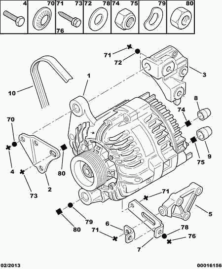 CITROËN 5750.XV - V-Ribbed Belt parts5.com