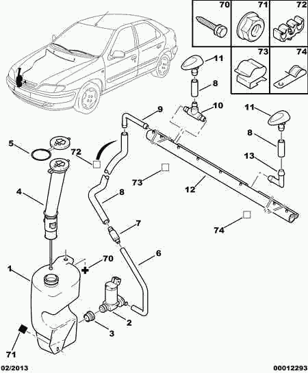 PEUGEOT (DF-PSA) 6432 32 - Sealing Cap, washer fluid tank www.parts5.com