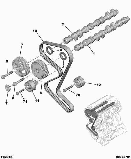 CITROËN 0816.G4 - Hammasrihm www.parts5.com