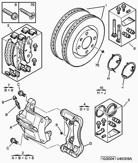 CITROËN 4252 53 - Bremsbelagsatz, Scheibenbremse www.parts5.com