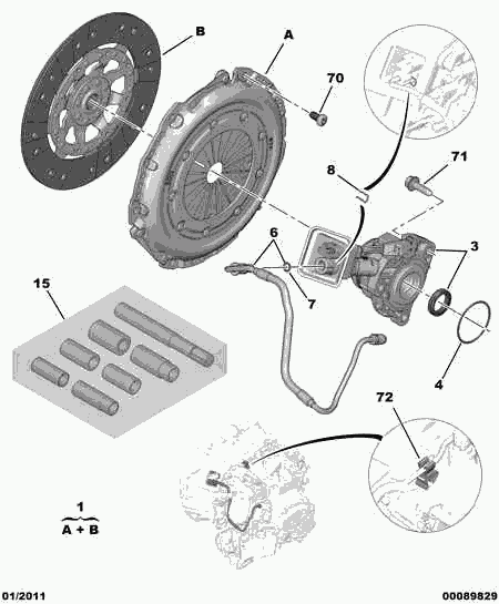 CITROËN 2052.P5 - Clutch Kit www.parts5.com