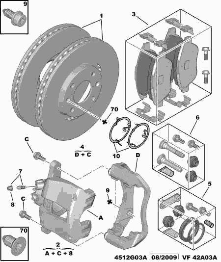 CITROËN 4404.64 - Комплект направляющей гильзы www.parts5.com