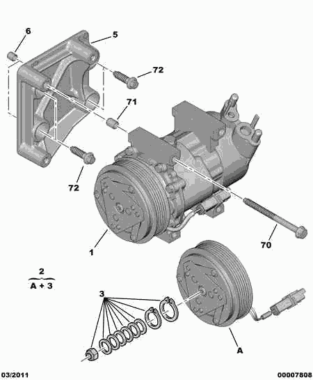 CITROËN 6453.LF - Compresor, climatizare www.parts5.com