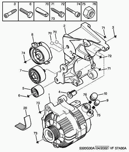 CITROËN/PEUGEOT 5705 5T - Alternador www.parts5.com