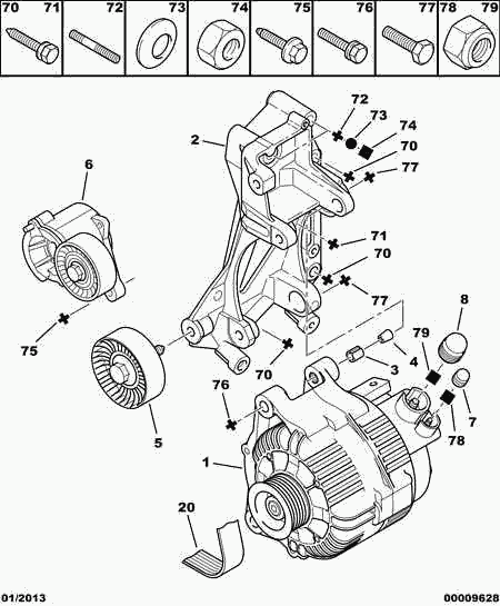 CITROËN 5750 YA - V-Ribbed Belt www.parts5.com