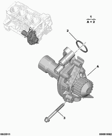 CITROËN 1201.L2 - Su pompası www.parts5.com