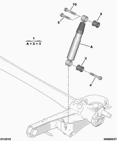 PEUGEOT 5206 VR - Shock Absorber www.parts5.com