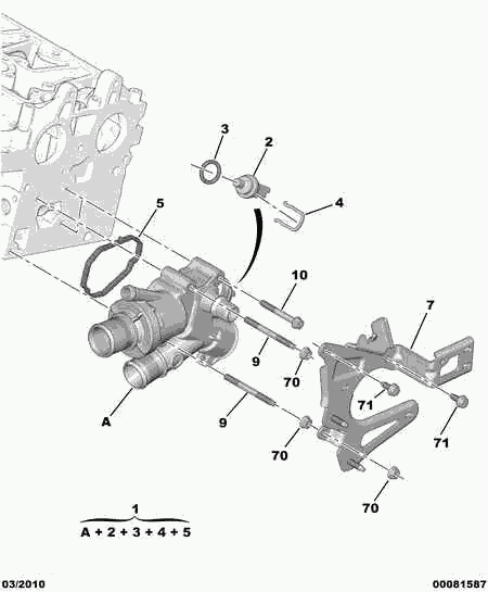 DS 98 036 487 80 - Termostat, hladilno sredstvo www.parts5.com