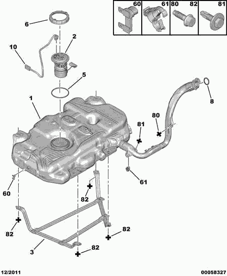 CITROËN 1525 JR - Senzor,rezervor combustibil www.parts5.com