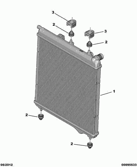 CITROËN 1330 C2 - Radiator, engine cooling www.parts5.com