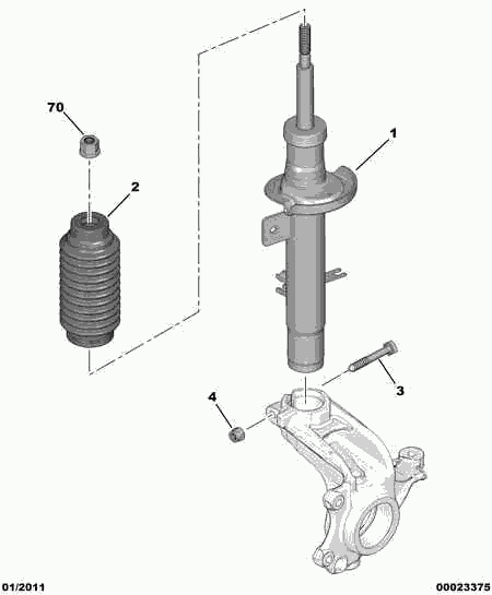 CITROËN 5202 SR - Амортисьор www.parts5.com