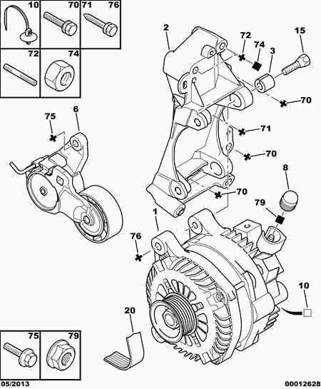 PEUGEOT (DF-PSA) 5706 J8 - Generator www.parts5.com