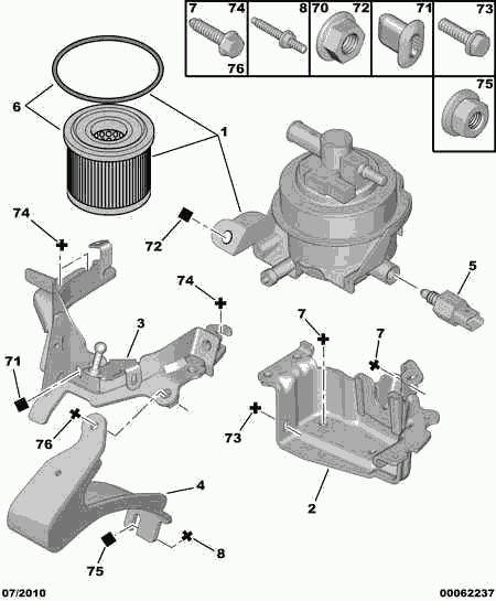 PEUGEOT 1901.77 - Filtru combustibil www.parts5.com