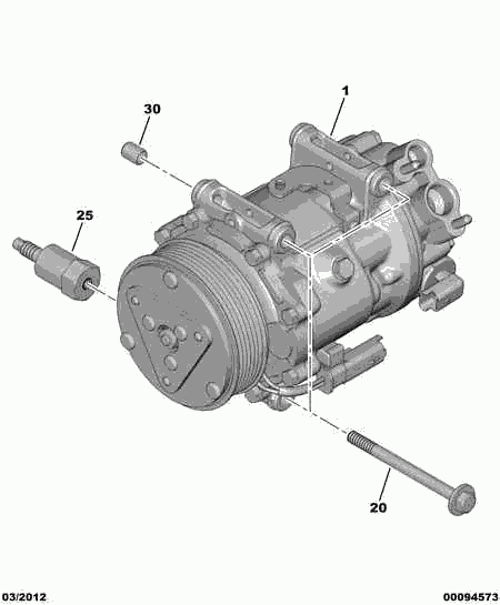 CITROËN 6453.RV - Compresor, climatizare www.parts5.com