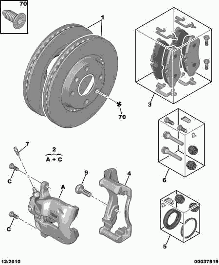 CITROËN 4249 16 - Kočioni disk www.parts5.com