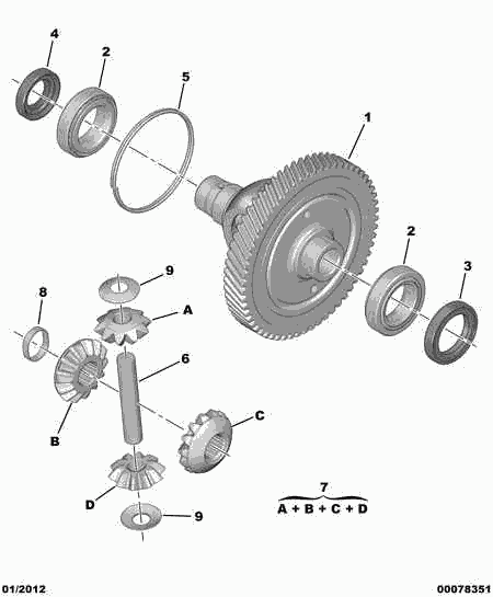 CITROËN 3125.18 - Repair Kit, manual transmission www.parts5.com