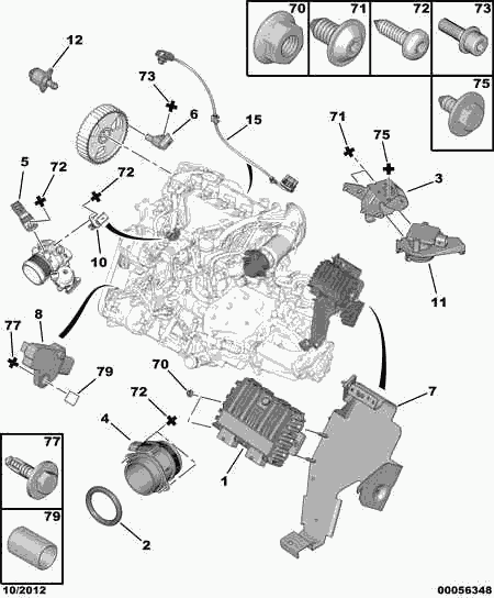 CITROËN/PEUGEOT 1920 AH - Supapa reglaj mers in gol,admisie aer www.parts5.com