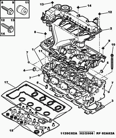 CITROËN 0200 GP - Cylinder Head www.parts5.com