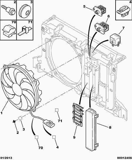 CITROËN 1250 G4 - Ventilaator,mootorijahutus www.parts5.com