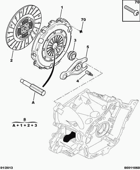 PEUGEOT 2052.62 - Set ambreiaj www.parts5.com