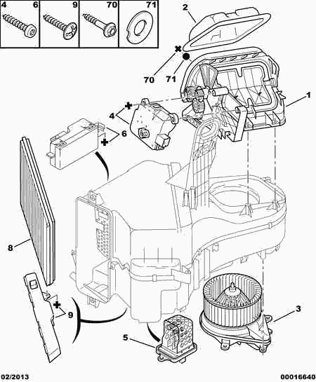 PEUGEOT (DF-PSA) 6450 FL - Resistor, interior blower www.parts5.com