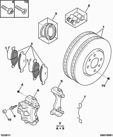 CITROËN 4253 06 - Set placute frana,frana disc www.parts5.com