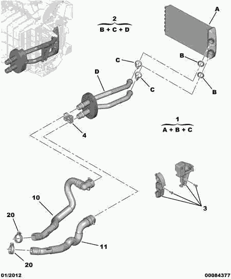 PEUGEOT 6448.S6 - Heat Exchanger, interior heating www.parts5.com