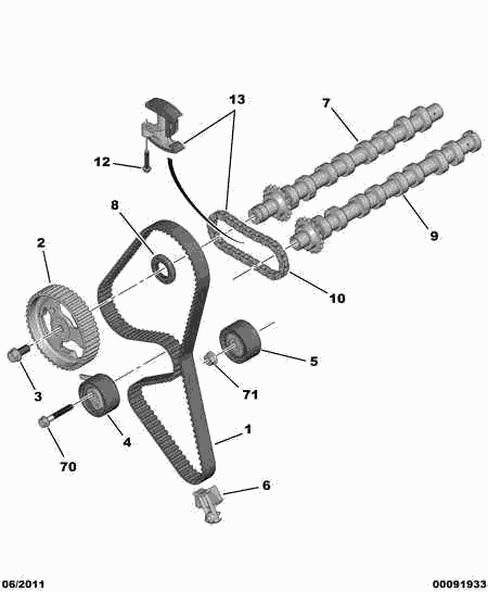 CITROËN 0816.F7 - Зубчатый ремень ГРМ www.parts5.com