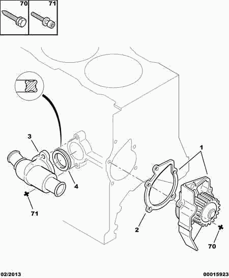 CITROËN 1201.A1 - Water Pump www.parts5.com