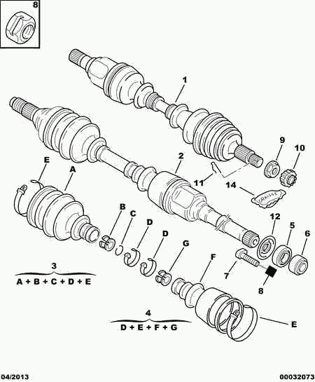 CITROËN 96 164 213 - Antriebswelle www.parts5.com