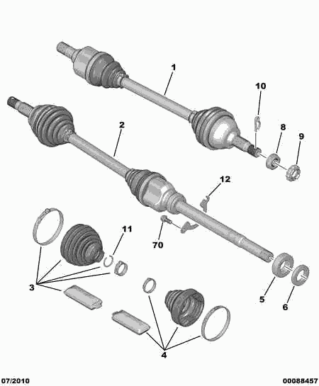 PEUGEOT 3272.XL - Drive Shaft www.parts5.com