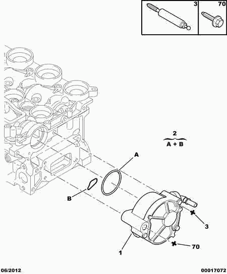 CITROËN 4565 70 - Vacuum Pump, braking system www.parts5.com