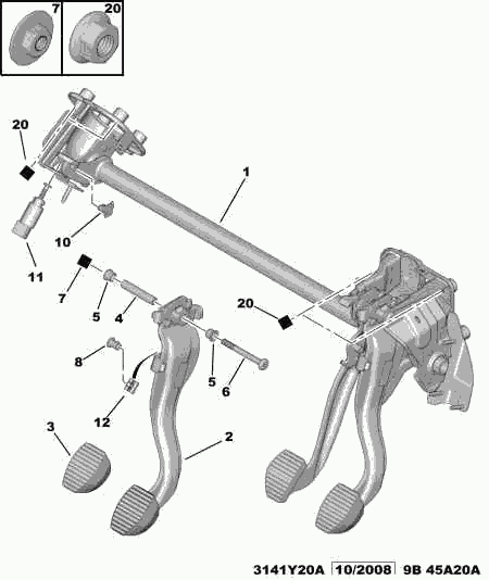 PEUGEOT (DF-PSA) 4534 48 - Brake Light Switch parts5.com