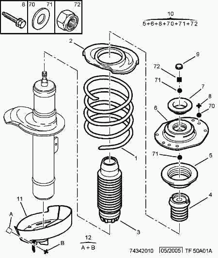 CITROËN 5031 72 - Cojinete columna suspensión www.parts5.com