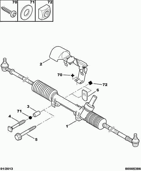 PEUGEOT 4000.S2 - Steering Gear www.parts5.com