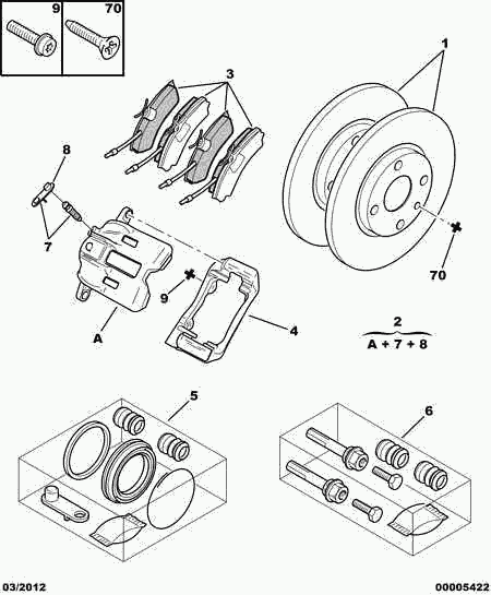 CITROËN 4401 A6 - Bremssattel www.parts5.com