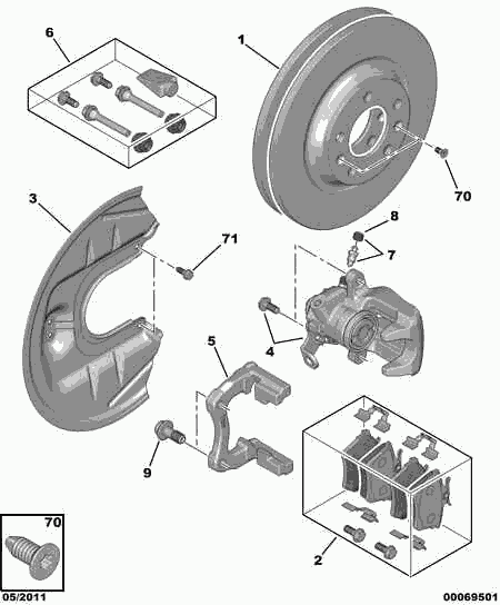 PEUGEOT 4401 G4 - Brake Caliper parts5.com