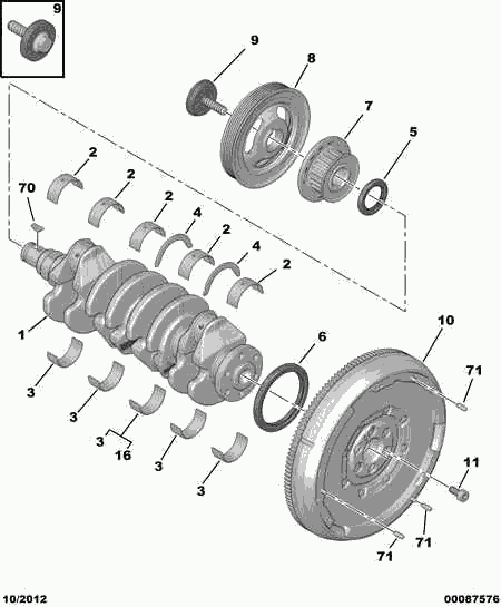 CITROËN 0516.L5 - Komplet zupčastog remena www.parts5.com