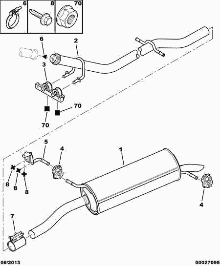 CITROËN 1736 33 - Pipe Connector, exhaust system www.parts5.com