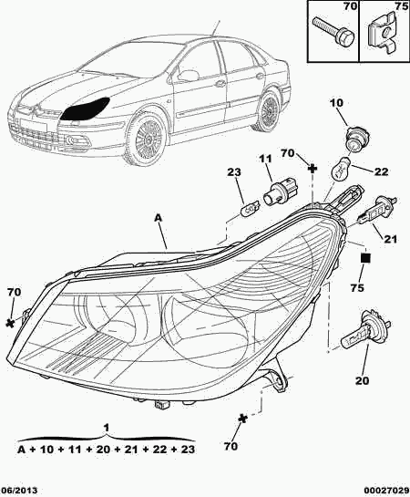 CITROËN 6216.31 - Bulb, indicator parts5.com