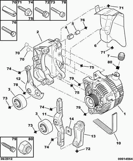 PEUGEOT 5705 AP - Generator / Alternator www.parts5.com