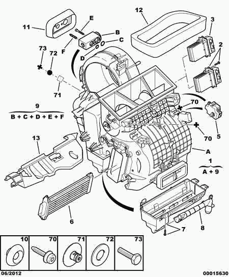 PEUGEOT 6461.H9 - Expansion Valve, air conditioning www.parts5.com