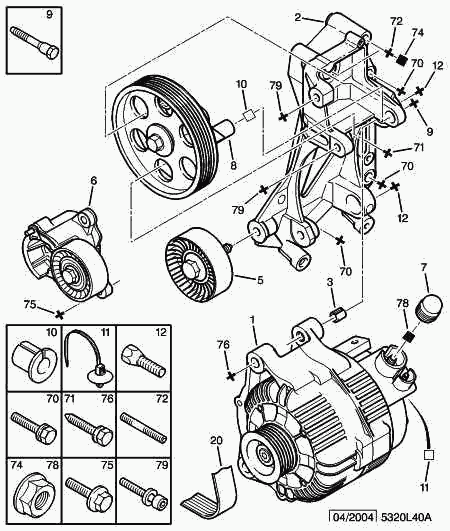 PEUGEOT 5705 AC - Γεννήτρια www.parts5.com