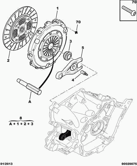 PEUGEOT (DF-PSA) 2052 K2 - Set ambreiaj www.parts5.com