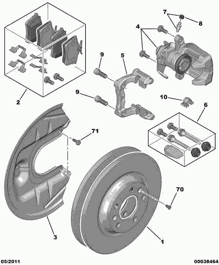 CITROËN 4401 J4 - Etrier frana www.parts5.com