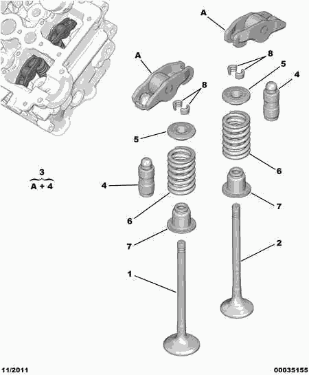 PEUGEOT 0942.53 - Podizač ventila www.parts5.com